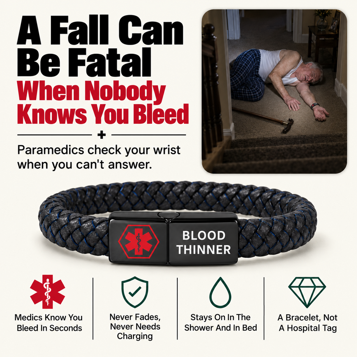 Blood Thinner Rescue Bracelet
