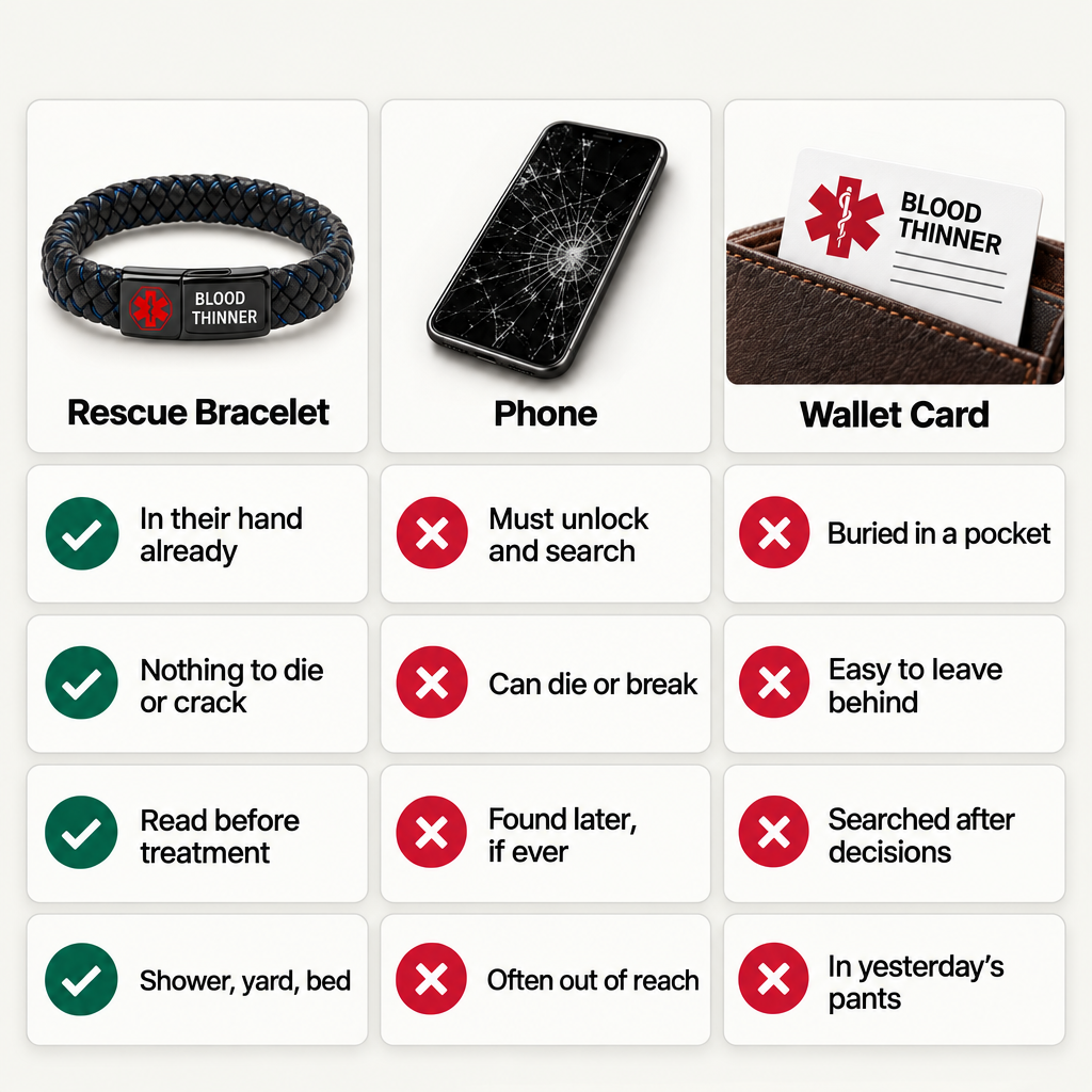 Blood Thinner Rescue Bracelet