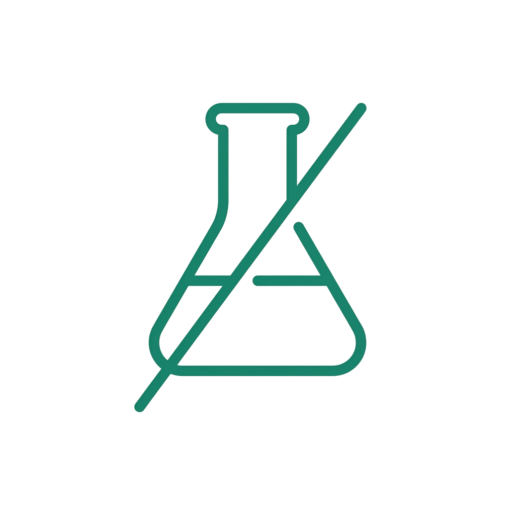 purity icon 03 no harsh chemicals