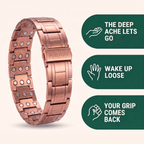 Copper Magnetic Relief Bracelet slide 01