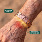 Copper Magnetic Relief Bracelet slide 03