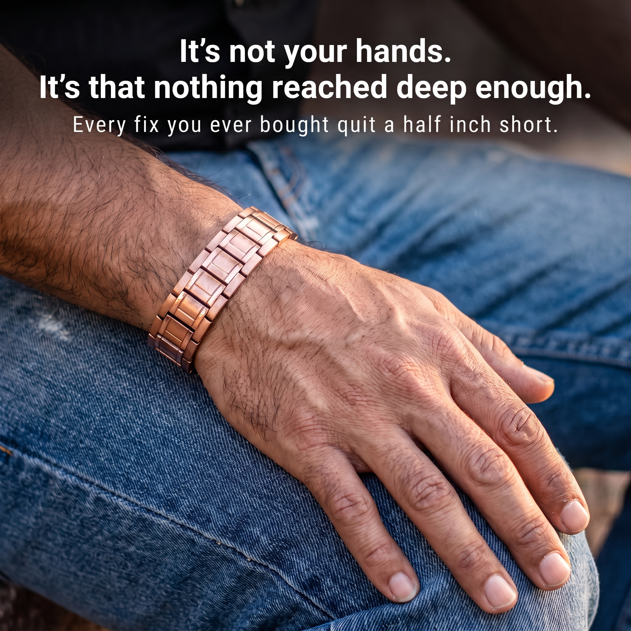 Copper Magnetic Relief Bracelet slide 05